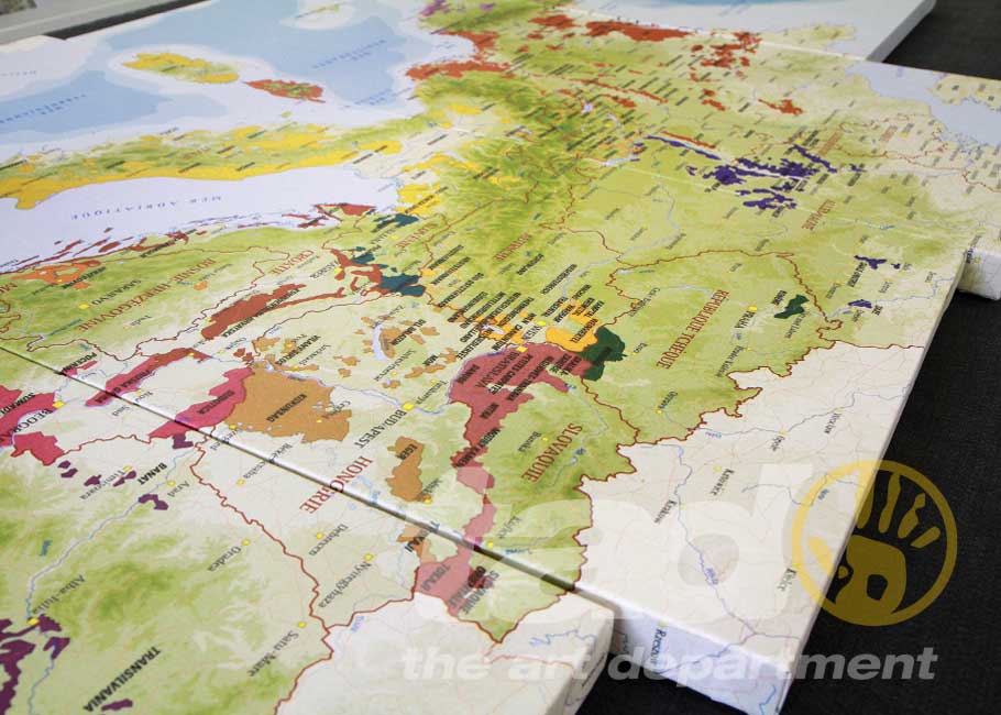 canvas world map