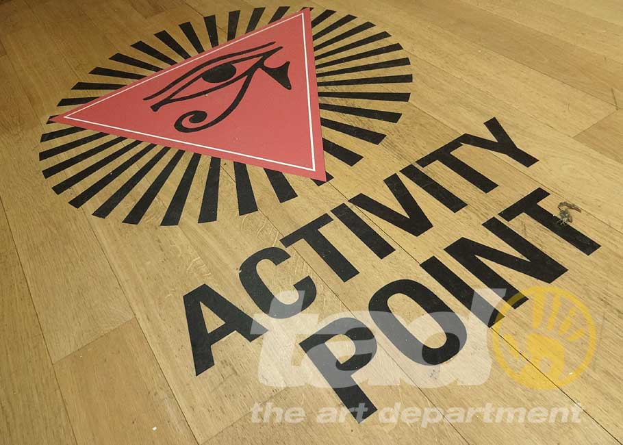 directional floor graphic