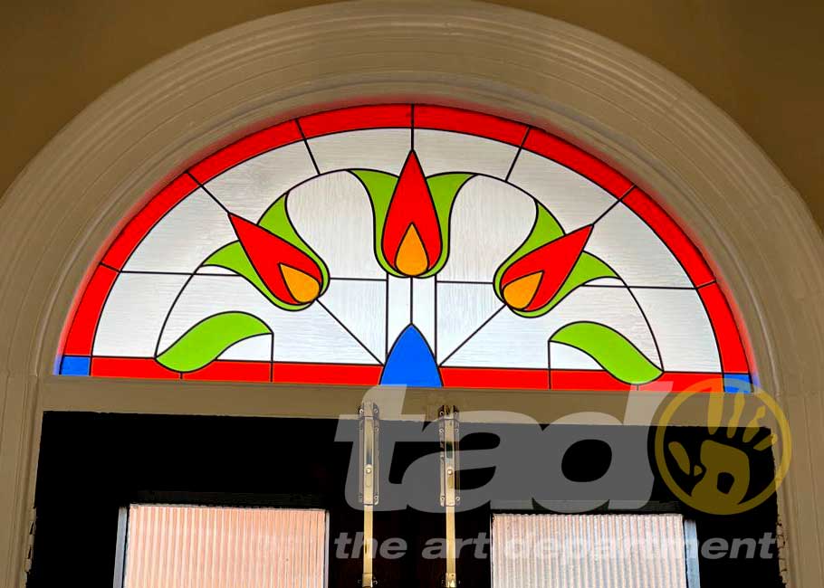 faux stained glass windows 2