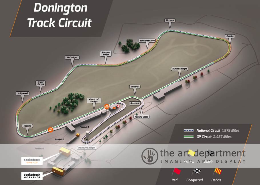 donington 3d map