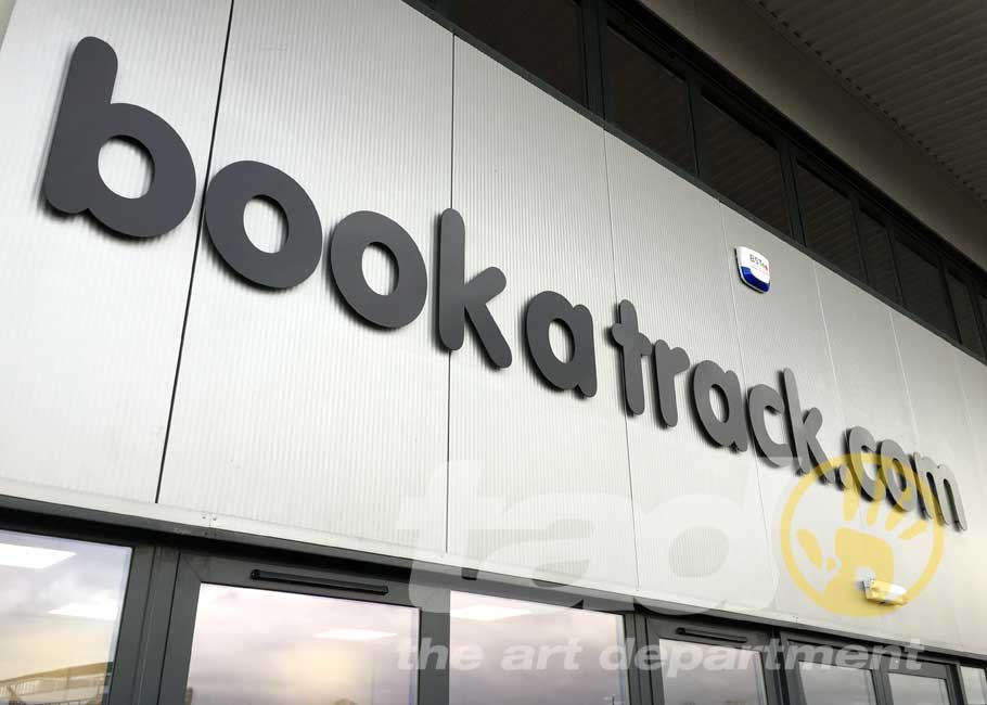 book a track sign